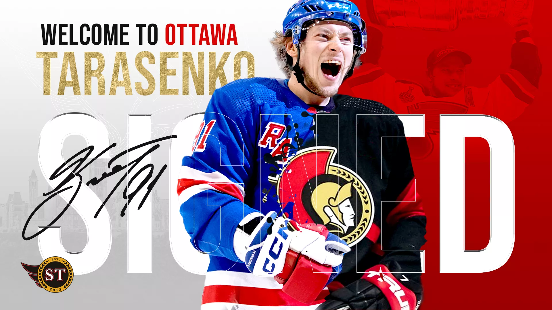 NHL – Vladimir Tarasenko évoluera avec les Senators