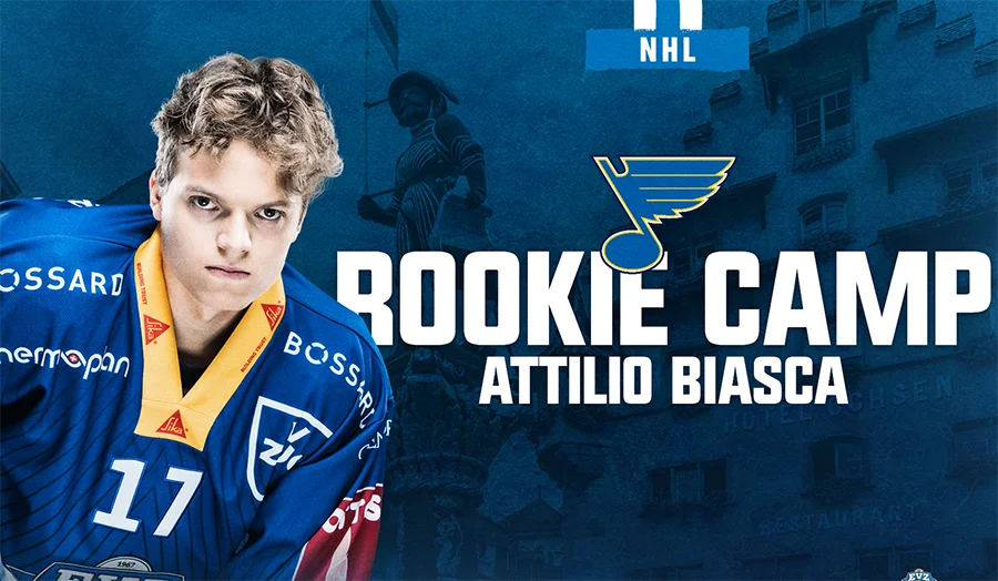 ZOUG – Attilio Biasca invité au rookie camp des Blues