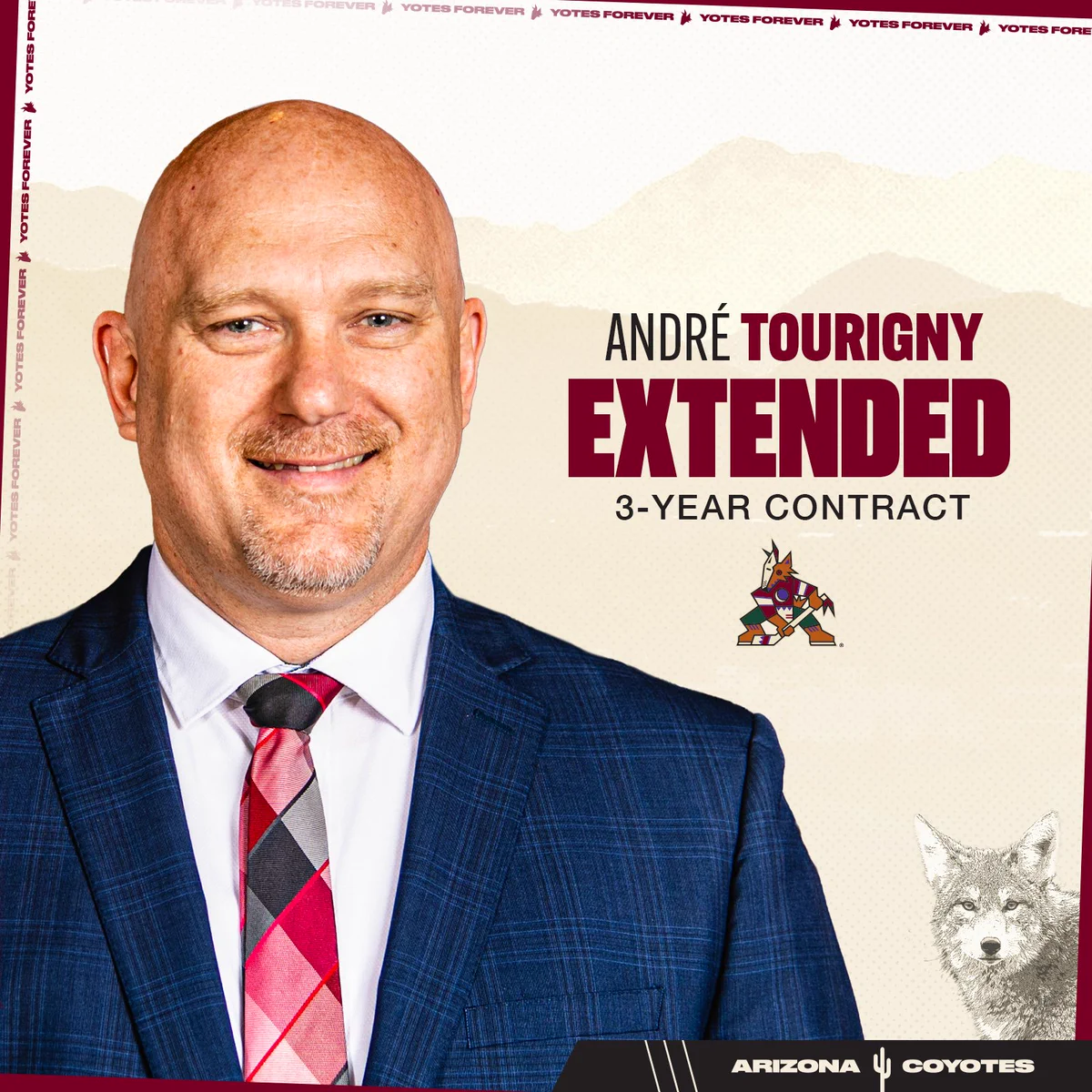 NHL – Les Coyotes prolongeNT le contrat de leur entraîneur-chef