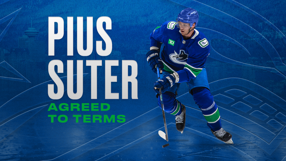 NHL – Pius Suter rebondit aux Canucks de Vancouver