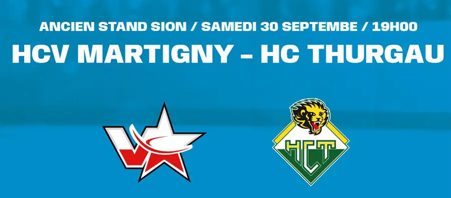 NATIONAL CUP – Le match HCV Martigny – HC Thurgau déplacé pour raisons de sécurité