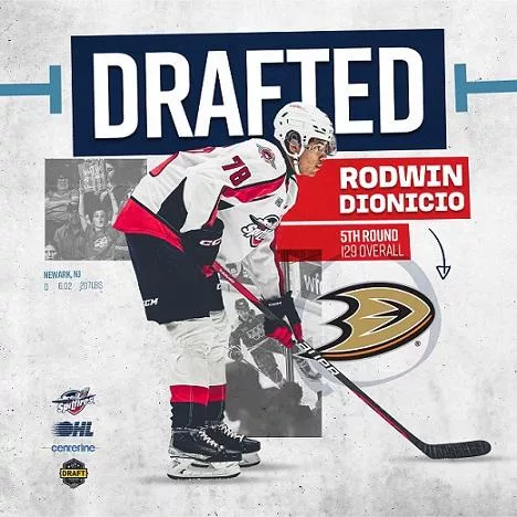 NHL – Anaheim retourne Rodwin Dionicio à son club de OHL