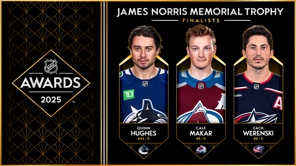 NHL – Les nominés au «James Norris Memorial Award»