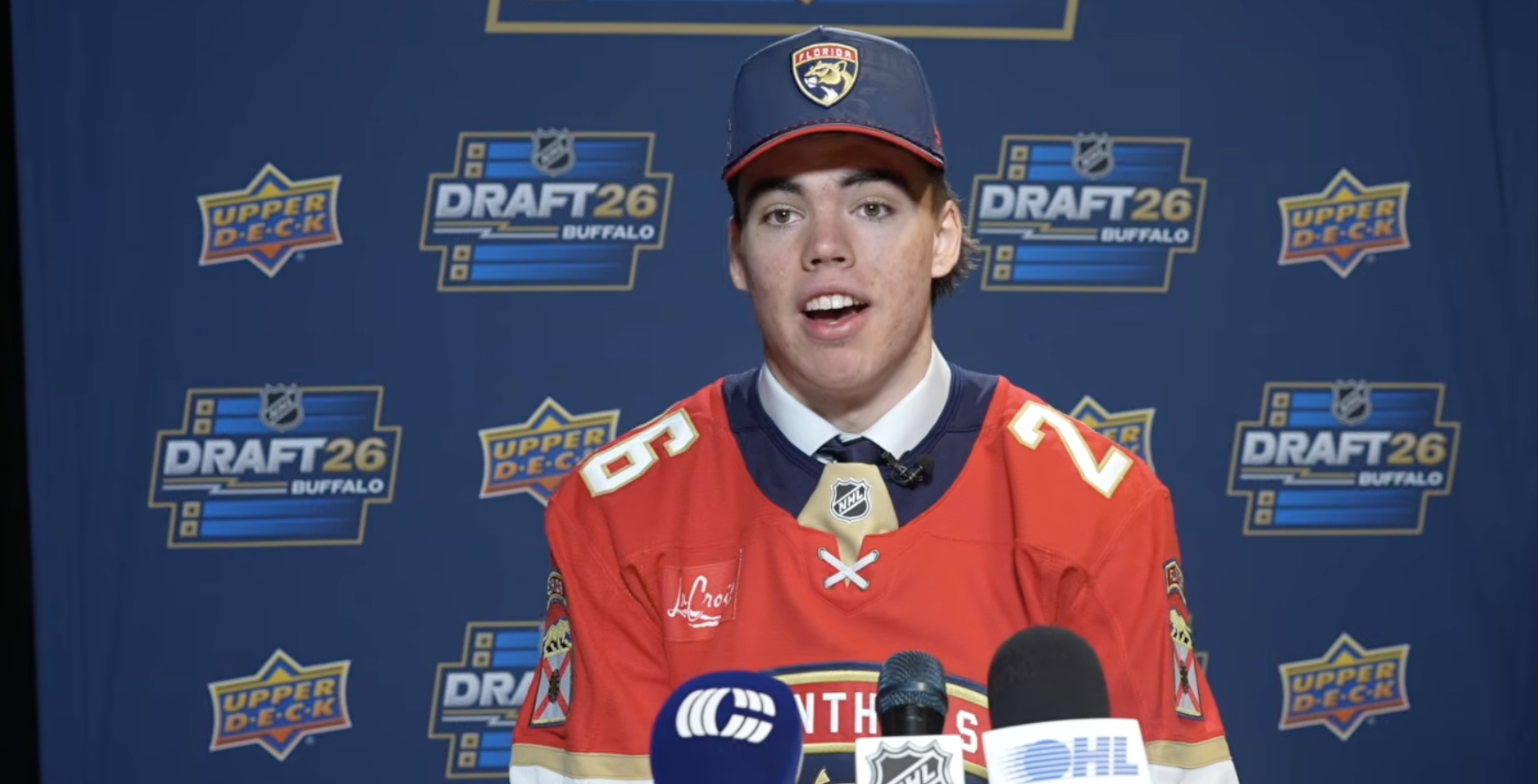 NHL – Né à LUgano, formé aux Iles Caïmans et au camp des Panthers