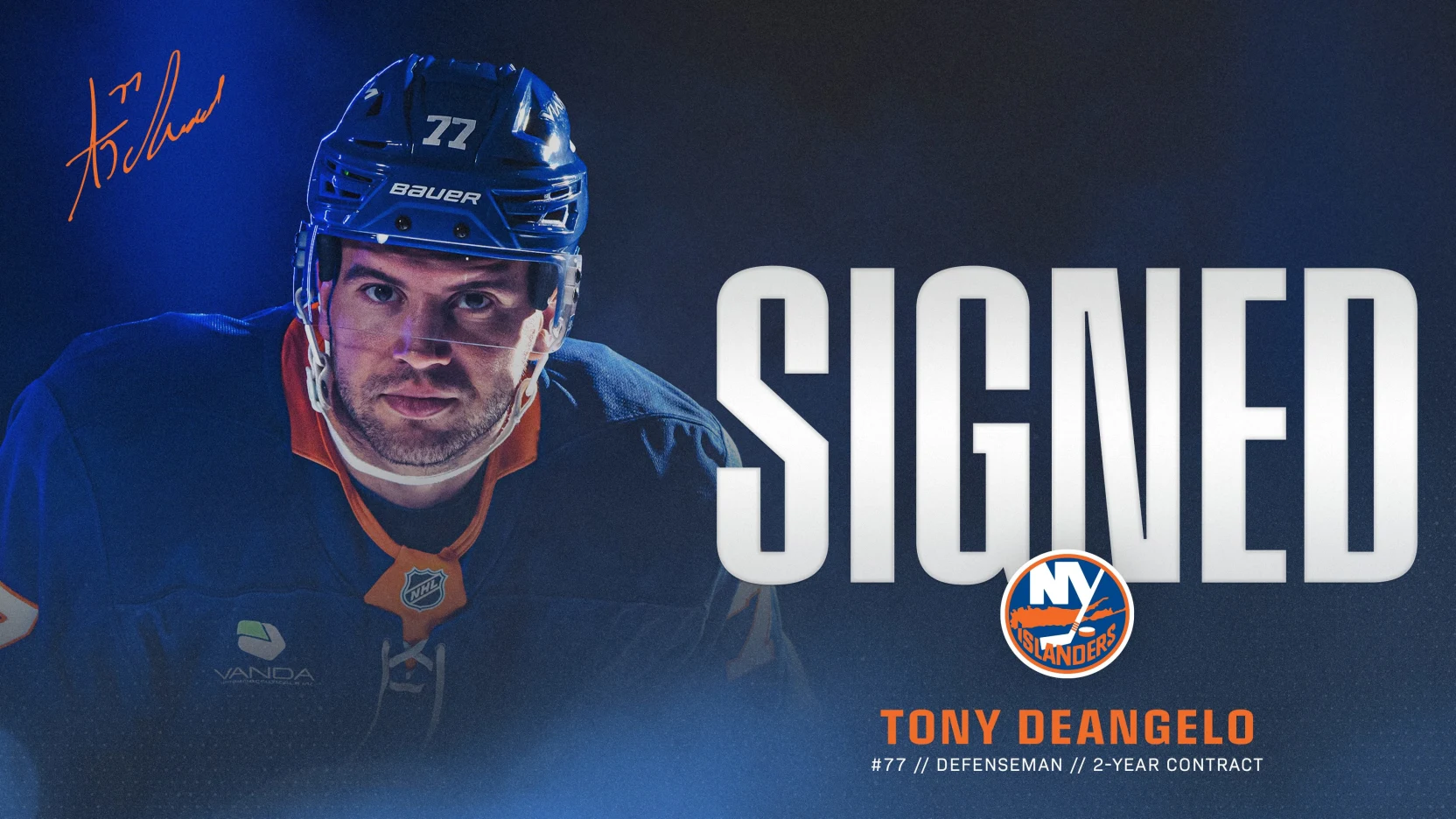 NHL – Les Islanders conservent le défenseur Tony DeAngelo