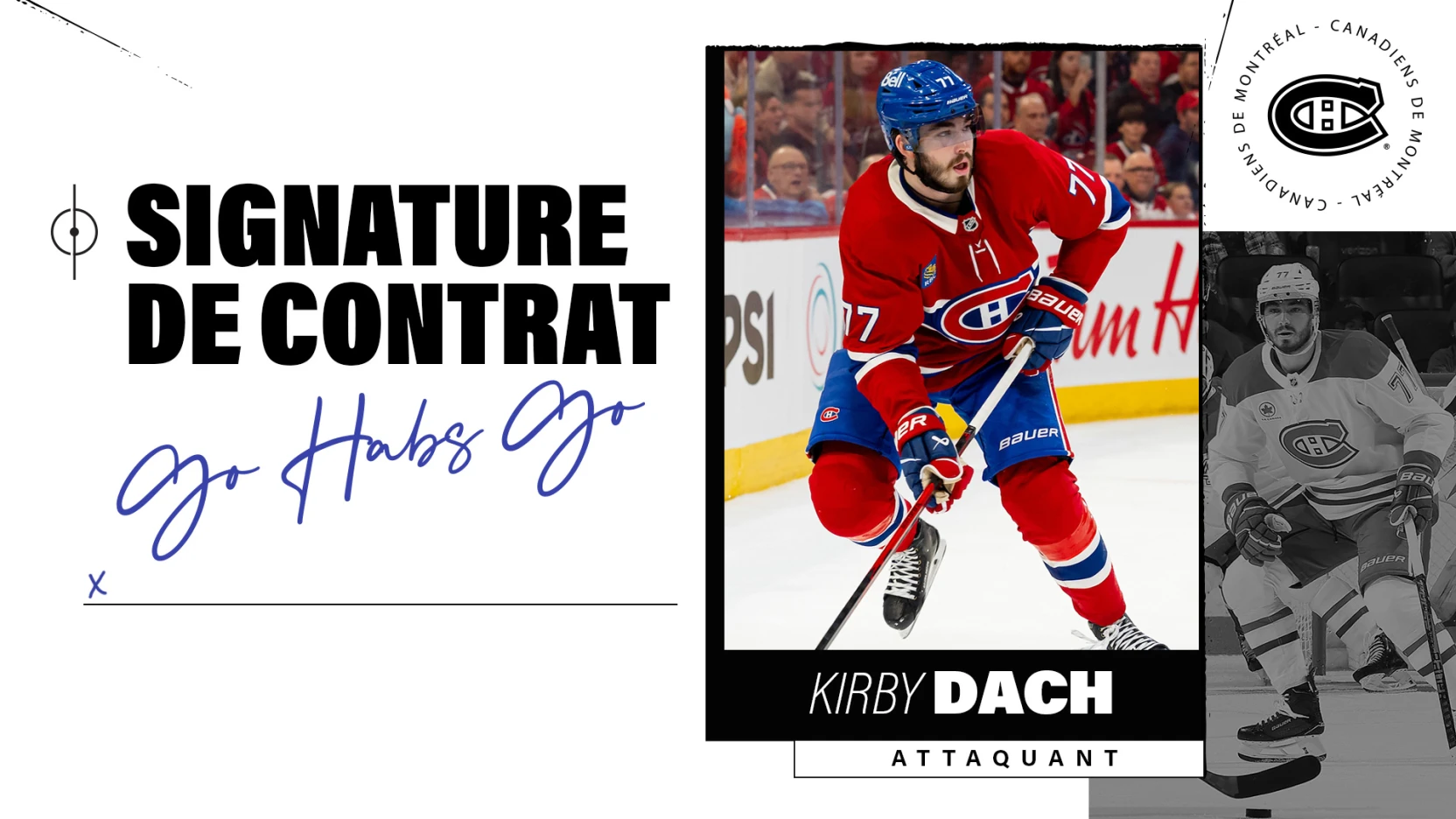 NHL – Kirby Dach reste à Montréal