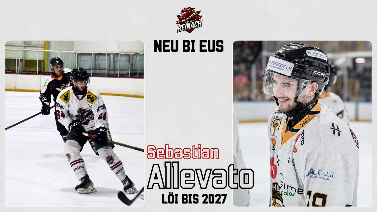 1ère LIGUE – Hockey Reinach accueille Sebastian Allevato