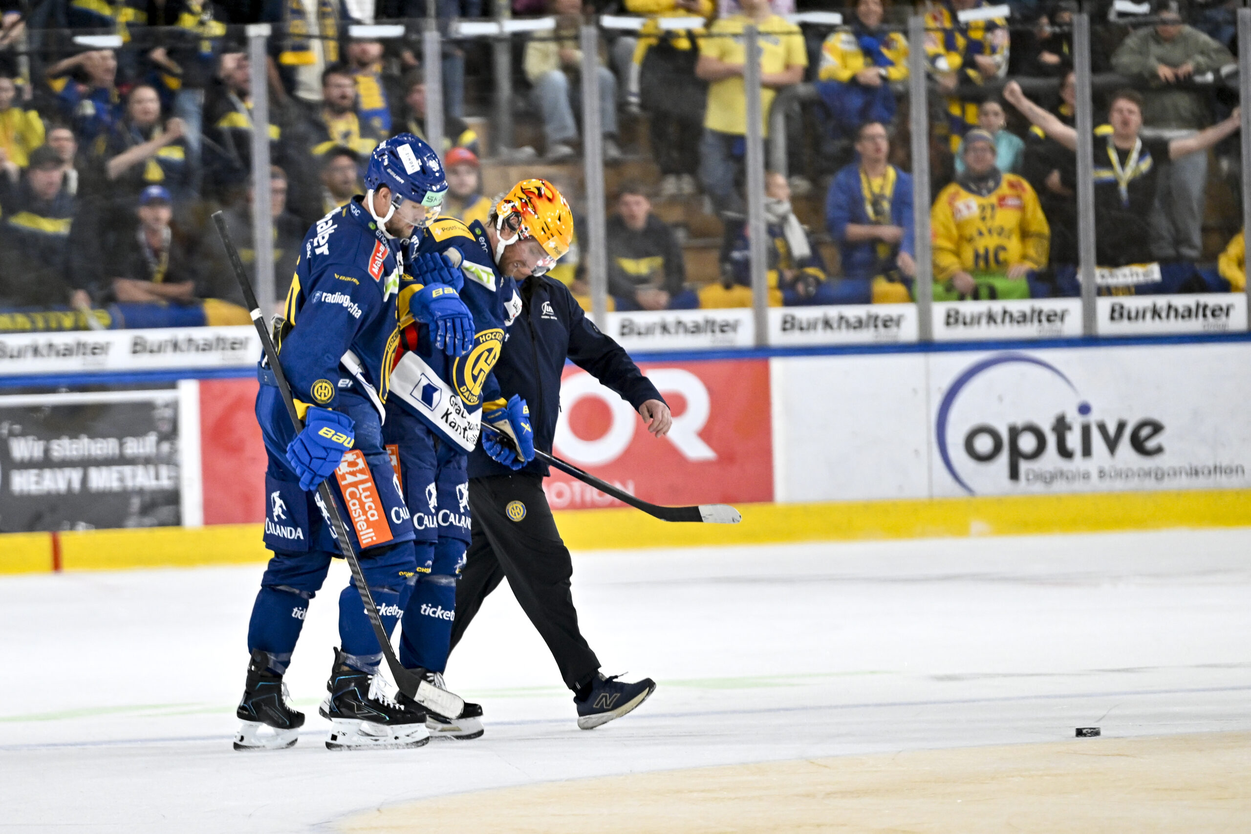 DAVOS – Simon Ryfors se blesse dans un contact avec Marcus Sörensen