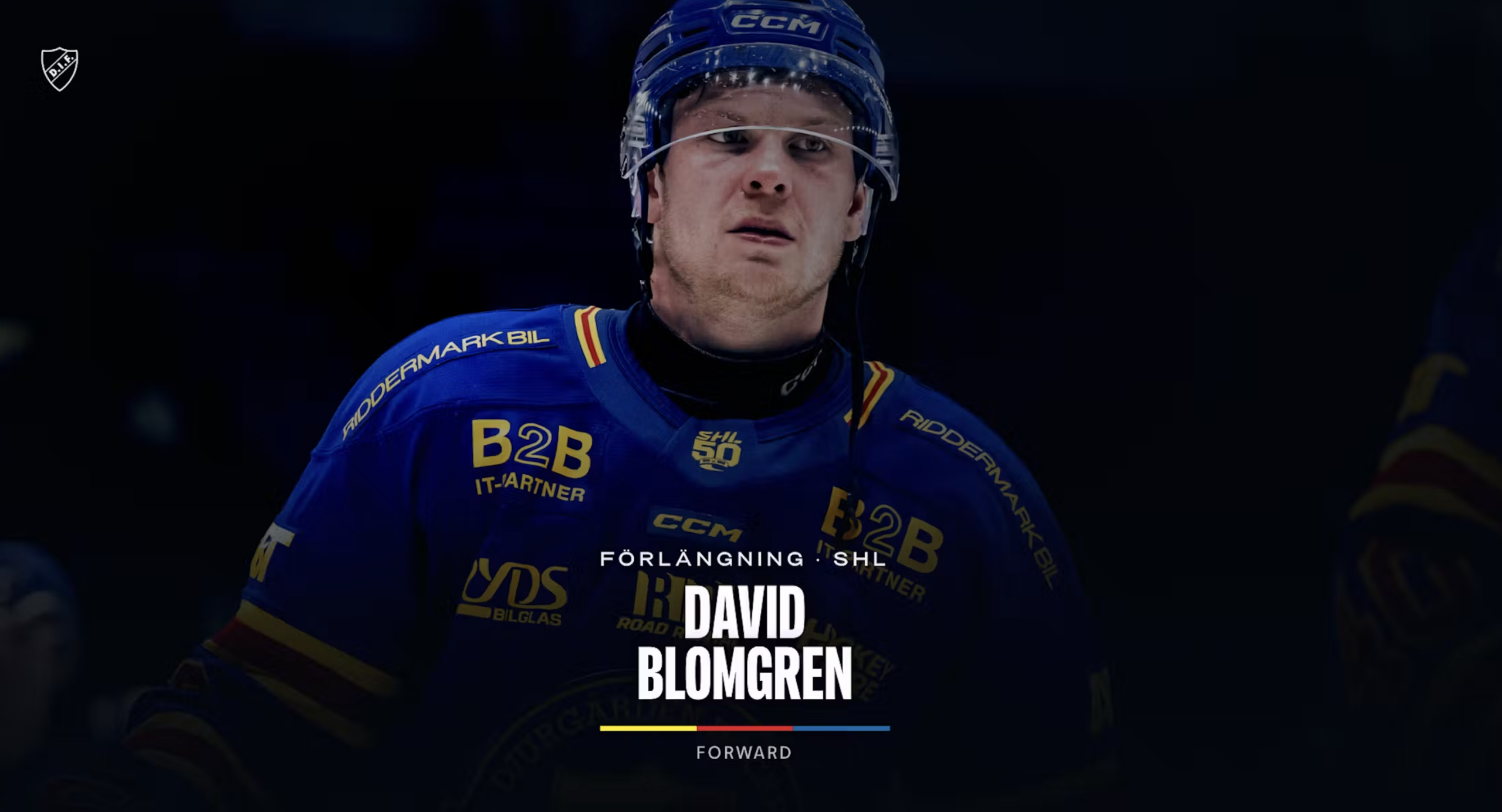 SHL – Djurgården s&rsquo;attache les services de David Blomgren jusqu’en 2030