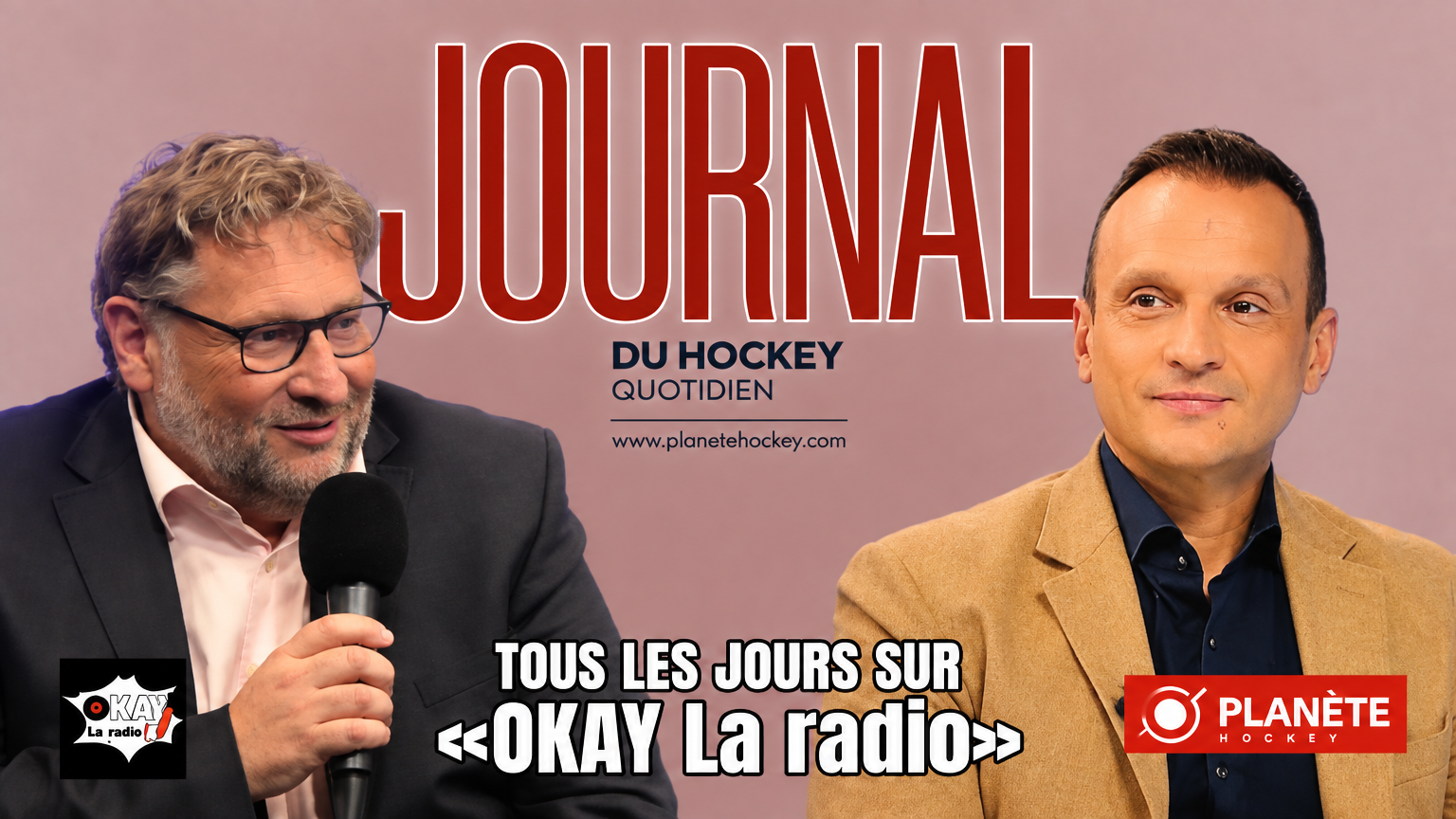 LE «JOURNAL DU HOCKEY» – L&rsquo;émission de ce lundi avec Laurent Perroton & Philippe Ducarroz (No 238)