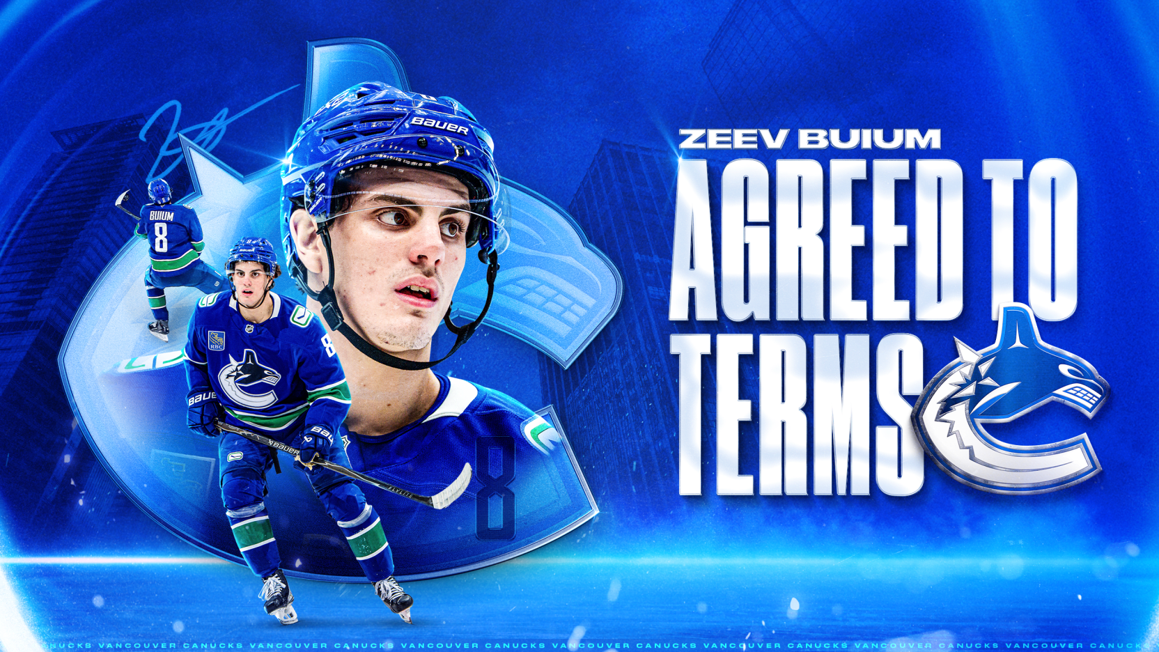 NHL – Le défenseur Zeev Buium prolonge de 8 ans à Vancouver