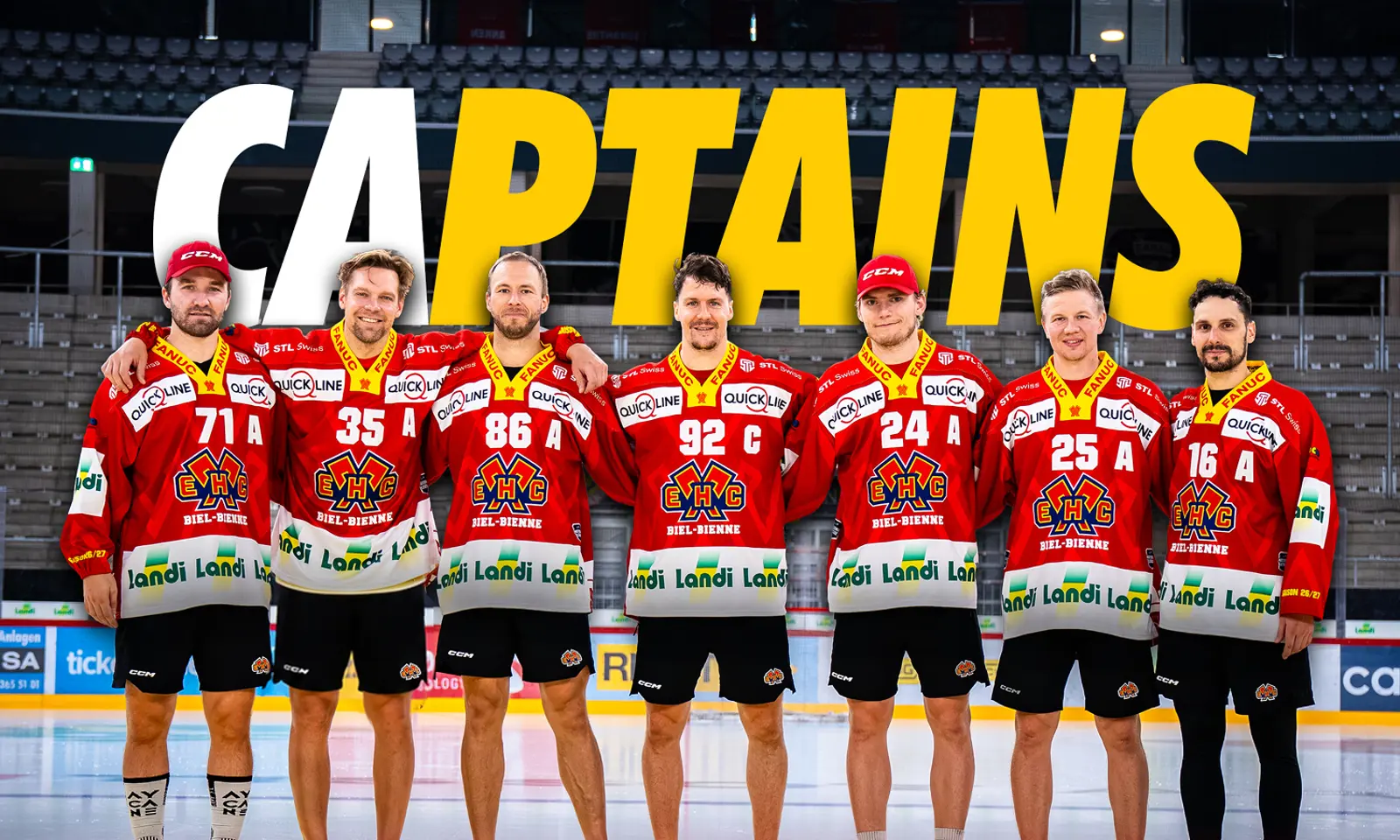BIENNE – Un capitaine et… six assistants!