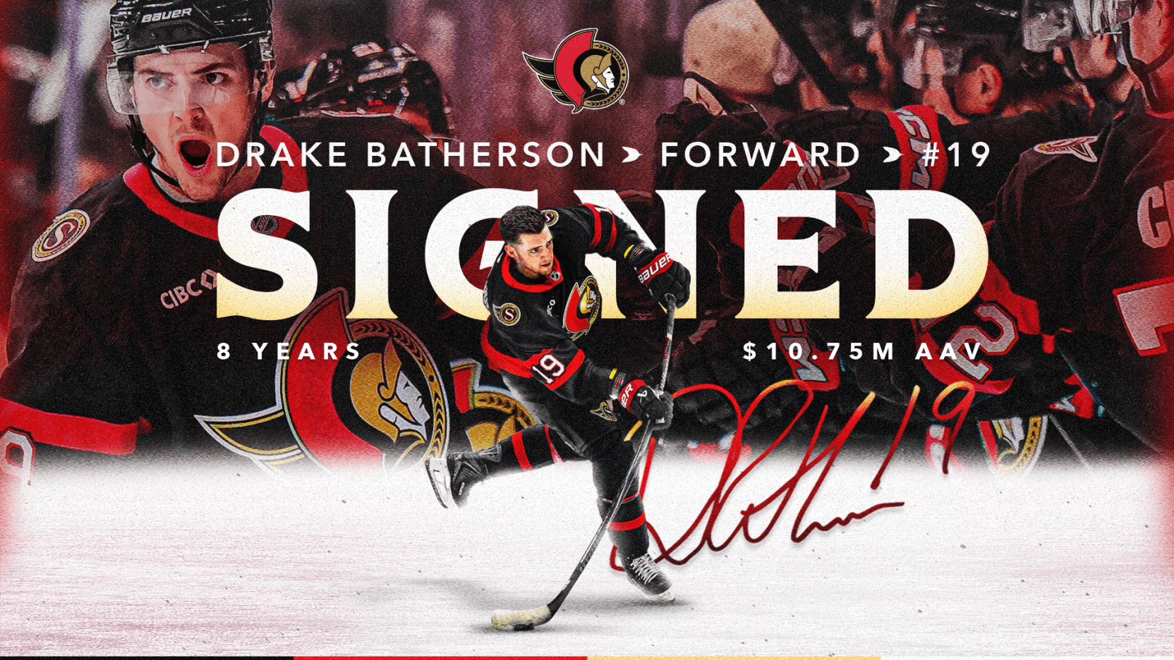 NHL – Drake Batherson et les Senators s&rsquo;accordent pour 8 saisons