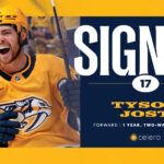 NHL – Tyson Jost prolonge l’aventure avec les Predators