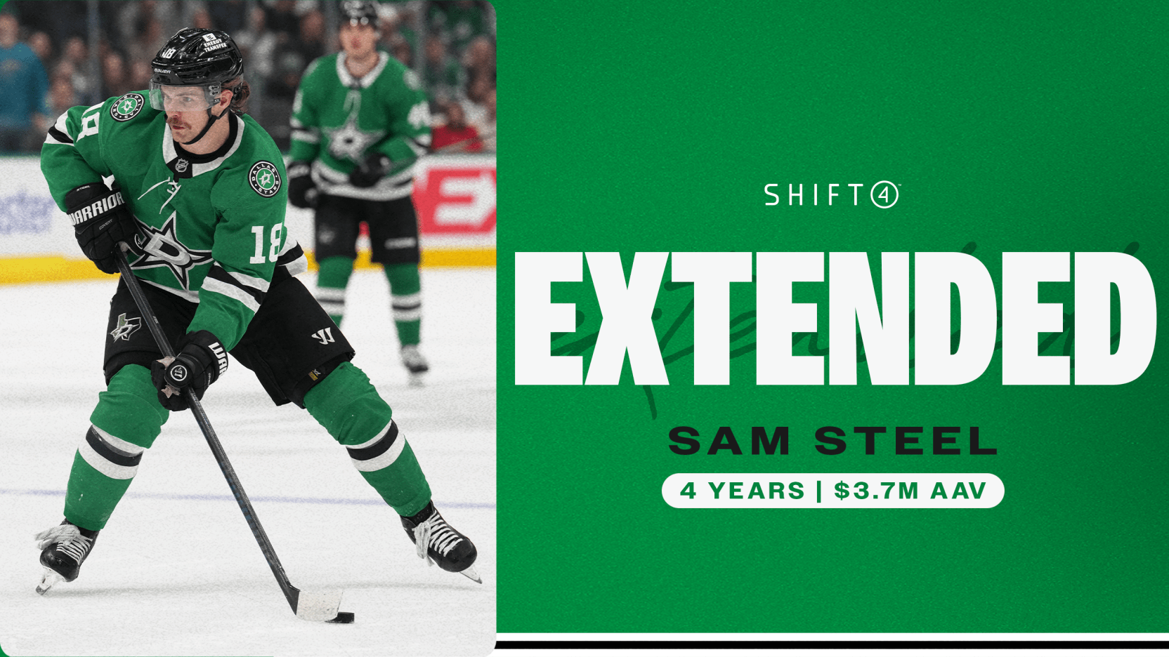 NHL – Dallas et Sam Steel trouvent un accord pour 4 ans