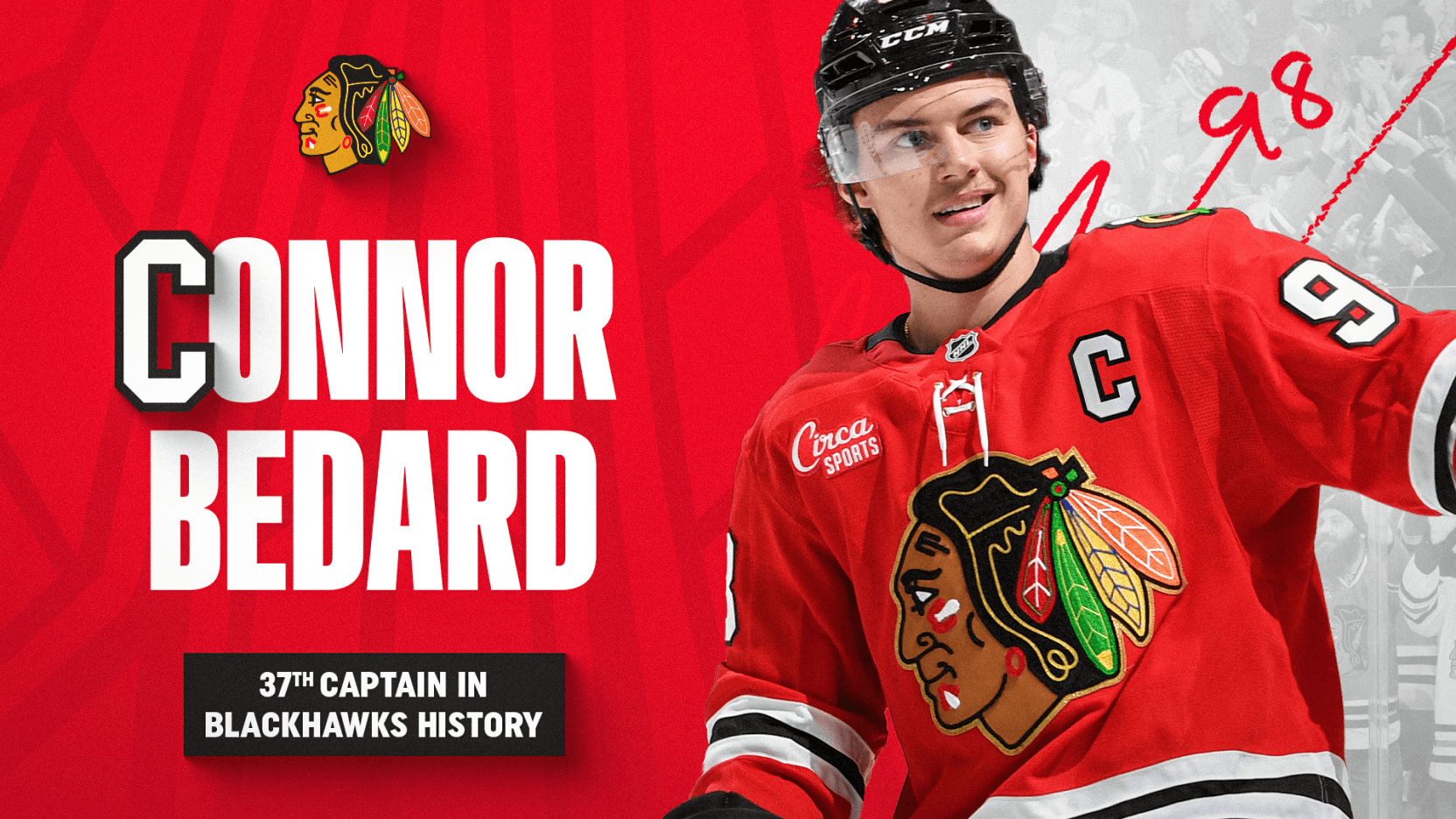 NHL – Connor Bedard désigné capitaine des Blackhawks