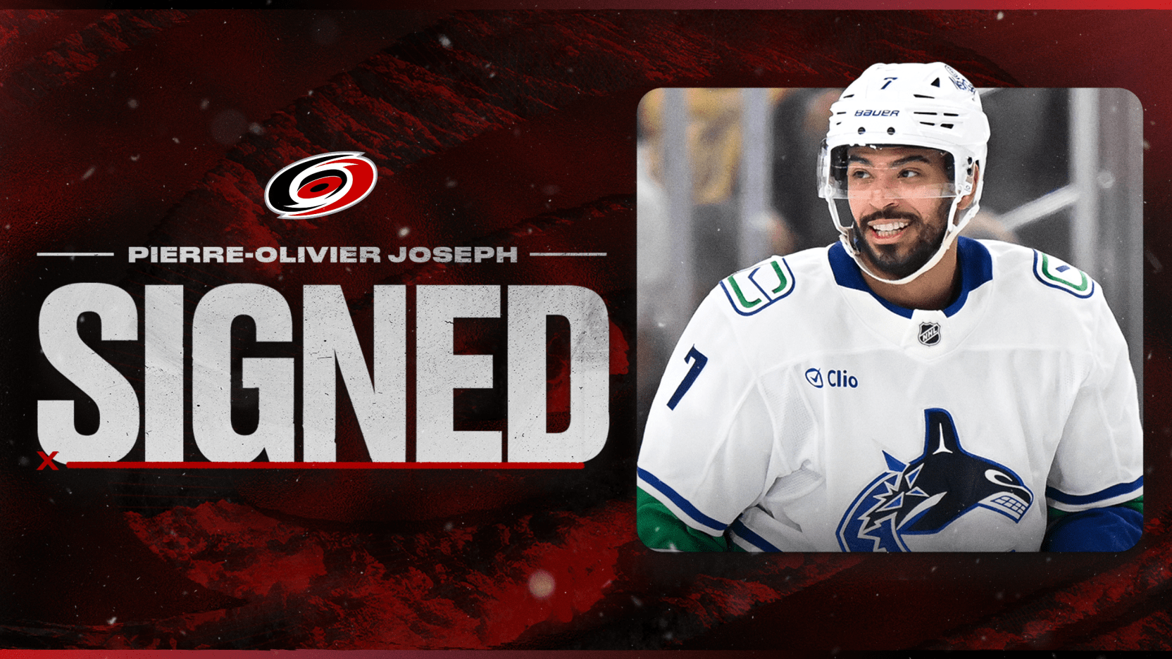 NHL – Pierre-Olivier Joseph rebondit en Caroline avec un contrat d’un an