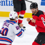 ▶️ NHL – Johnathan Kovacevic (NJD) en vient aux mains avec Will Cuylle (NYR)