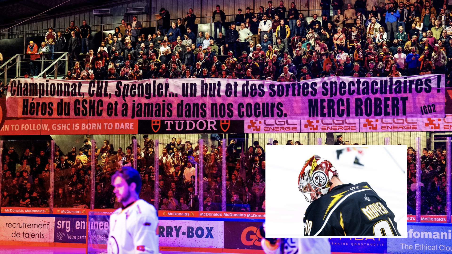 GENÈVE – Un bel hommage des fans des Aigles au «Luganais» Robert Mayer