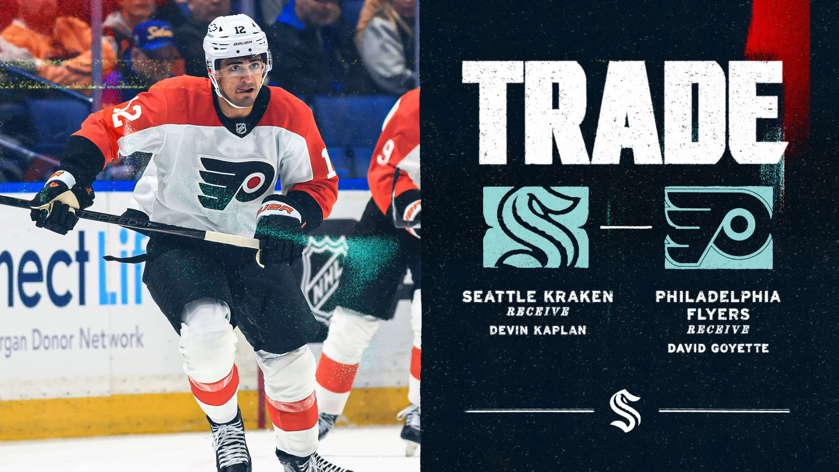 NHL – Seattle et Philadelphie procèdent à un échange de jeunes attaquants