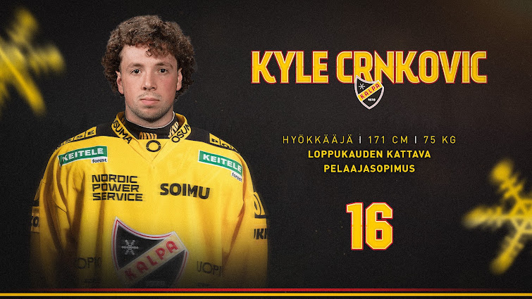 LIIGA – KalPa se renforce avec l’arrivée du Canadien Kyle Crnkovic